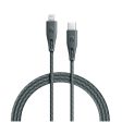 RAVPower Type-C to Lightning Charging Cable - 2 Meter   Nylon Green Discount