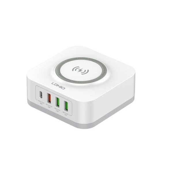 Ldnio 32W Desktop Wireless Fast Charging Station - 32W   PD+QC   White Online Hot Sale