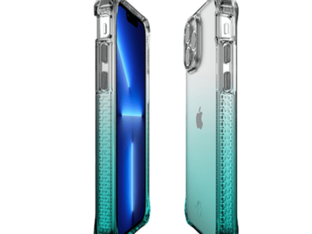 Itskins Hybrid Ombre Cover - Apple iPhone 13 Pro   Teal Hot on Sale