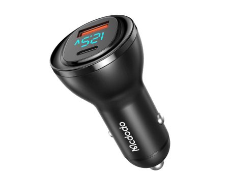 Mcdodo 95W PD + 5A Type-C + USB-A Port Digital Display Fast Car Charger For Discount