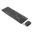 Logitech MK295 Silent Wireless Combo - 2.40GHz   Up to 10m   USB Wireless Receiver   Arb Eng   Black - Keyboard & Mouse Combo Online now