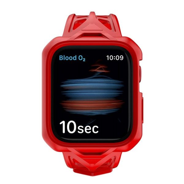 Itskins Spectrum Combo Watch Belt And Bumper Case Set - Apple Watch Se   4   5   6   44mm   2M Antishock   Red on Sale