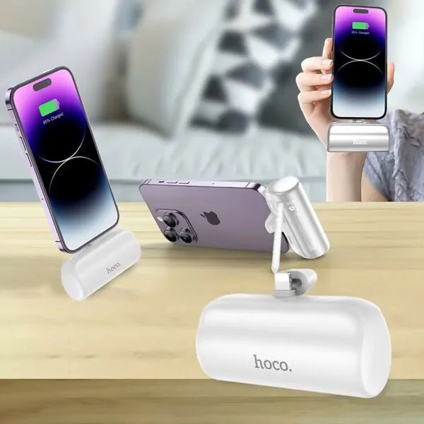 HOCO J106 Pocket Power Bank 5000mah with Folding Stand for iPhone Online now