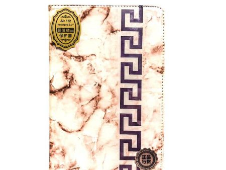 Marble Print Apple Flip Cover - iPad Mini 1   2   3   4   Brown Sale