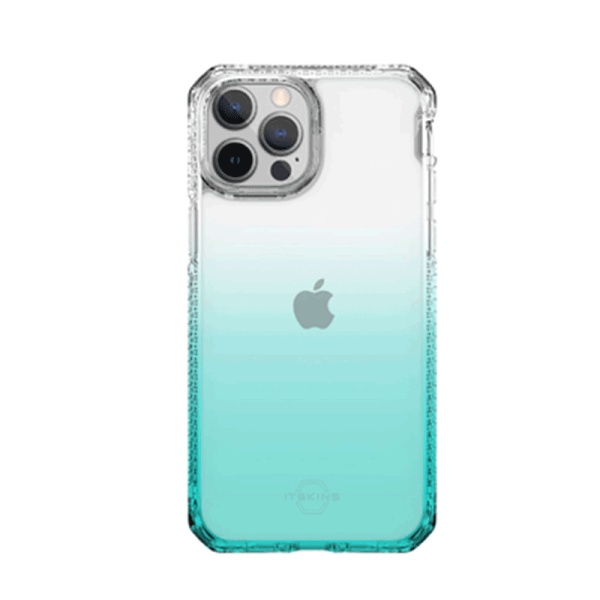 Itskins Hybrid Ombre Cover - Apple iPhone 13 Pro Max   Teal on Sale