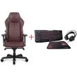 DxRacer Master Series Gaming Chair Violet Brown + Thermaltake KNUCKER 4 IN 1 Gaming Kit - Gaming Chair   Keyboard   Mouse   Headphone   Mouse Pad - Bundle Offer Online Sale