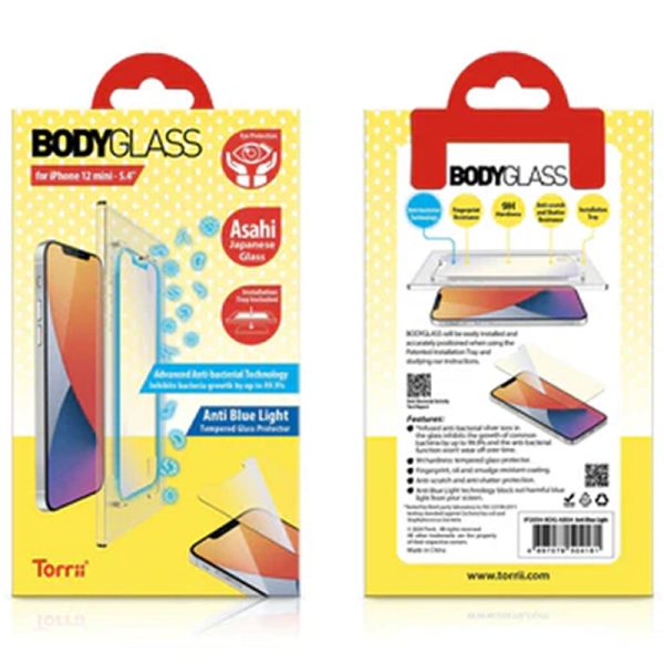 Torrii Bodyglass Anti-Bacterial Coating For iphone 12 Mini (5.4) - Anti Blue Light For Discount