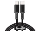 Baseus High Density Braided Fast Charging Data Cable -  Type-C   100W   1 Meter   Black Supply