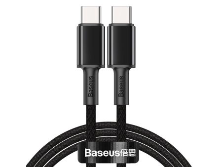 Baseus High Density Braided Fast Charging Data Cable -  Type-C   100W   1 Meter   Black Supply