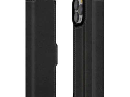 Itskins Hybrid Folio Leather Series Cover - Apple iPhone 13 Pro Max   Black Online