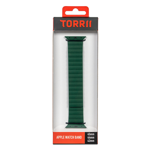 Torrii Saturn Silicone Magnetic Apple Watch Band For 49   45   44   42 mm - Forest Green Discount