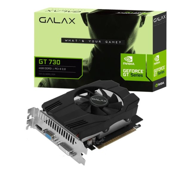 GALAX NVIDIA® GeForce® GT 730 Graphics - 4GB   DDR3   64-Bit   PCIe 2.0   D-Sub   HDMI   DVI-I Hot on Sale