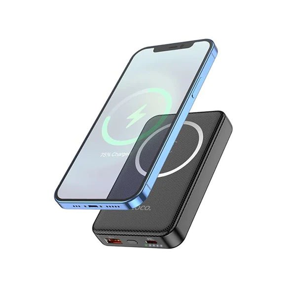 Hoco DB26 10000mAh Fast Charging Magnetic Wireless Power Bank - Black Online Hot Sale