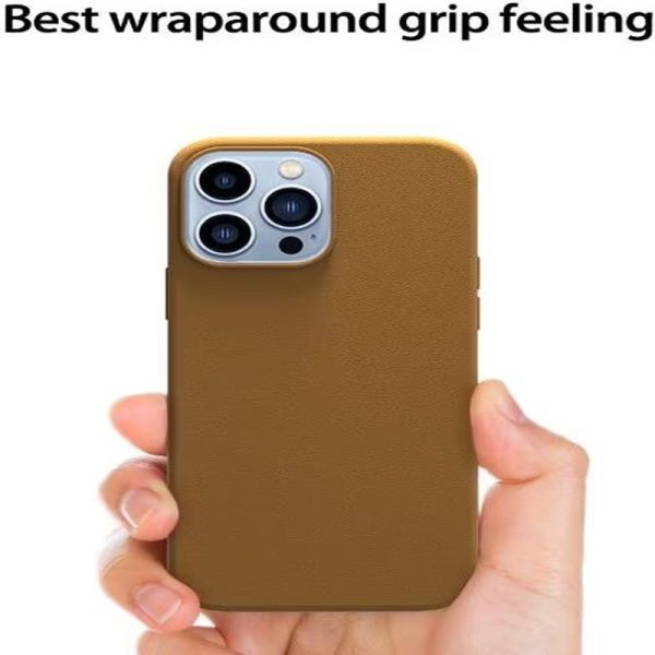 Araree Pellis PU Leather Case For iPhone 13 Pro - Brown Fashion