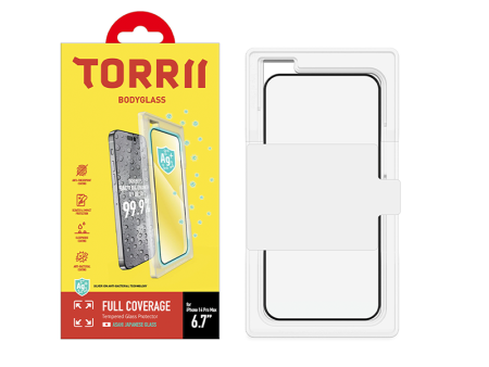 Torrii Bodyglass Screen Protector For Apple iPhone 14 Pro - Full Coverage Black Online now