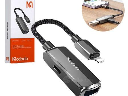 Mcdodo 2 in 1 USB Lightning OTG 3.0 Converter Adapter Hot on Sale