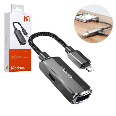 Mcdodo 2 in 1 USB Lightning OTG 3.0 Converter Adapter Hot on Sale