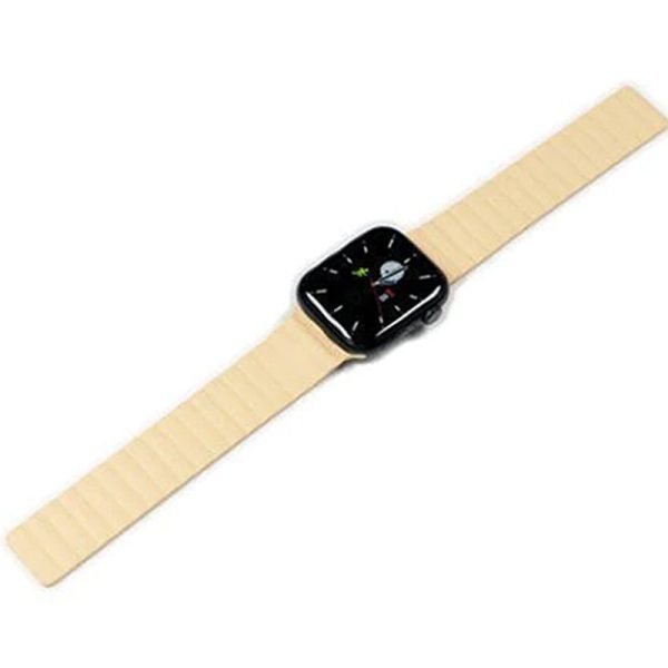 Torrii Saturn Silicone Magnetic Apple Watch Band For 49   45   44   42 mm - Cream For Discount