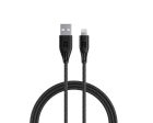 Ravpower USB A To Lightning Charging Cable - 1.2Meter   Nylon Black Online now