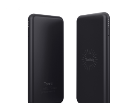 Torrii Bolt 2in1 Wireless Power Bank - 6000mAh   USB-C   Black For Discount