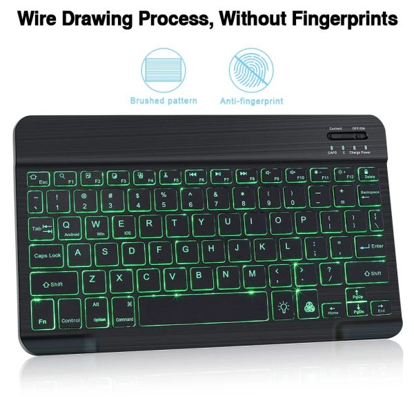 Bluetooth Wireless Keyboard And Mouse Kit For RGB Backlit Keyboard Kit - Black Online