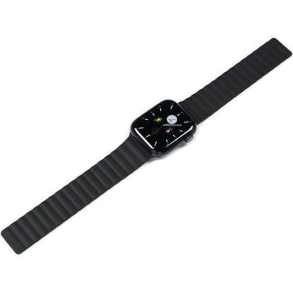 Torrii Saturn Silicone Magnetic Apple Watch Band For 49   45   44   42 mm - Black Online Hot Sale