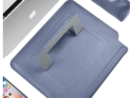 Stand Sleeve For MacBook Pro 16 - Blue Online Sale