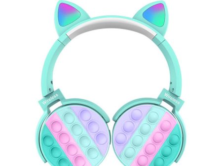 Cat CT-950 Unicorn Over-Ear Headphone - Bluetooth   Up To 10 Meter   Blue For Discount