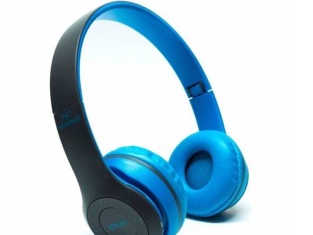 P47 Wireless Headphone - Bluetooth 4.2   Wireless   Blue - 2 s Day Treats Online