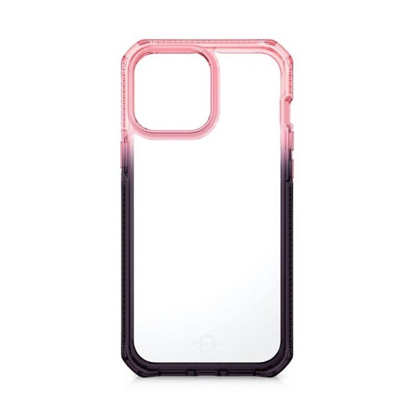 Itskins Supreme Prism Case - Apple iPhone 13 Pro Max   Light Pink And Grey Fashion