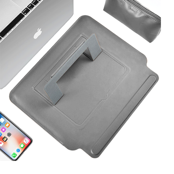 Stand Sleeve For MacBook Pro 16 - Gray For Cheap