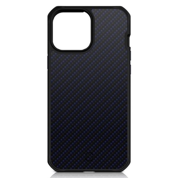 Itskins Hybrid Mag Carbon Series Cover - Apple iPhone 13 Pro Max   Carbon Blue Online now