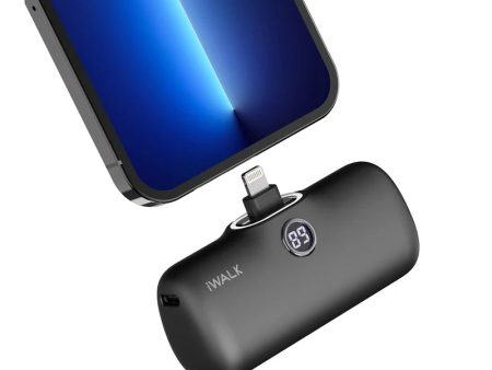 iWALK Linkme Pro Fast Charge 4800 Mah Pocket Battery With Battery Display For iPhone  - Black Supply