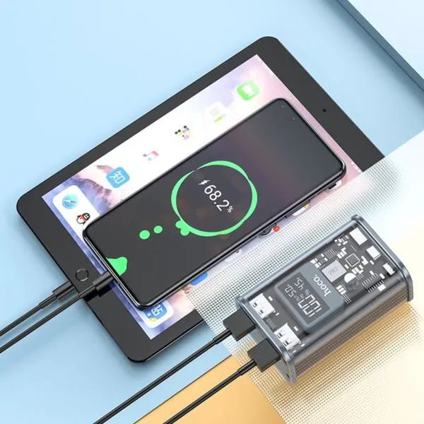 HOCO J105 Fully Compatible Power Bank 10000mAh 22.5W - Grey For Sale