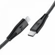 RavPower Charging Cable - Type-C   Lightning   2m   Nylon Black For Sale