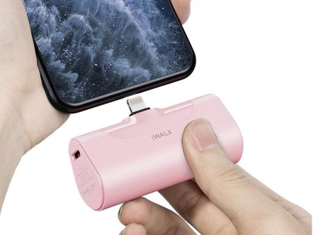 iWALK Link Me Plus Pocket Battery 4500mAh For iPhone - Pink Fashion