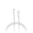 RAVPower Type-C to Lightning Charging Cable - 2 Meter   Nylon White For Discount