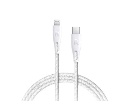 RAVPower Type-C to Lightning Charging Cable - 2 Meter   Nylon White For Discount