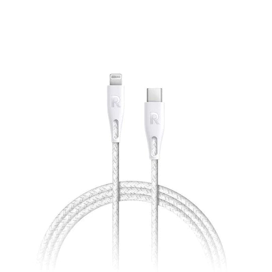 RAVPower Type-C to Lightning Charging Cable - 2 Meter   Nylon White For Discount