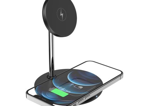 HOCO S23 Volant Magnetic Tabletop Wireless Charging Holder - USB-C   Black Online Sale