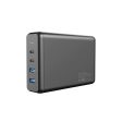 Powerology 156W Multiport USB Wall Charger - 156W   USB-C   USB-A   Black Supply