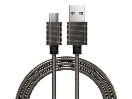 iWALK Metallic Cable - USB-C   1 Meter   Gray Hot on Sale