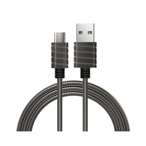 iWALK Metallic Cable - USB-C   1 Meter   Gray Hot on Sale