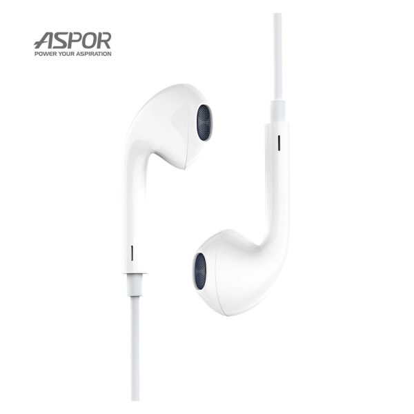 Aspor A212 Wired Earphone - Wired   1.2 Meters   3.5mm   White For Discount