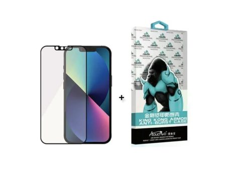 King Kong Anti Burst Clear Case + Tempered Glass Screen Protector - iPhone 13   13 Pro - Bundle Offer For Discount