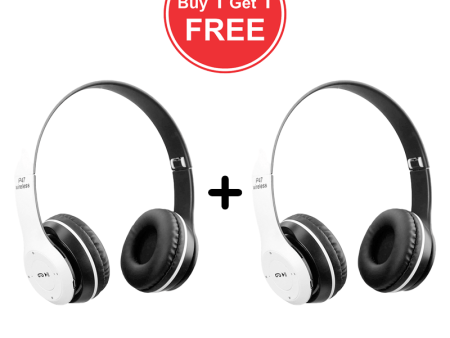 P47 Wireless Headphone - Bluetooth 4.2   Wireless   White - Bundle Offer Supply