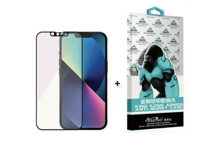 King Kong Anti Burst Clear Case + Tempered Glass Screen Protector - iPhone 13 Pro Max - Bundle Offer Fashion