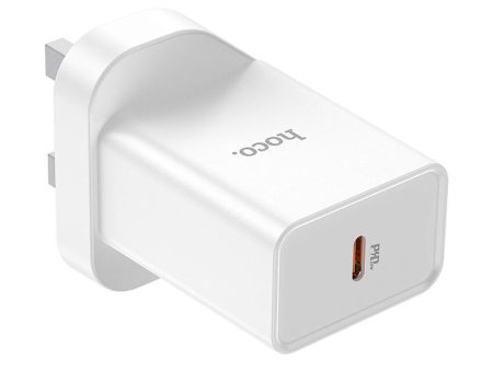 HOCO NK6 Rise Single Port Wall Charger - USB-C   20W   White on Sale