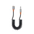 Mcdodo Digital Audio Coiled Cable - 1.8 Meters   Lightning to 3.5mm   Black For Discount