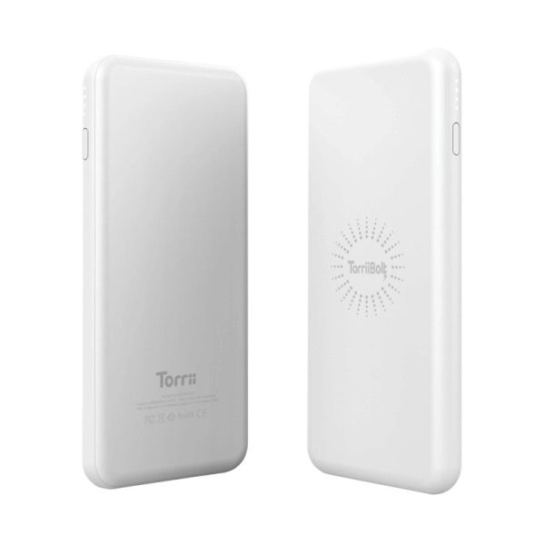 Torrii Bolt 2 in 1 Wireless Charger - 6000mAh   USB-C   White Sale